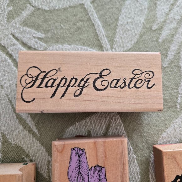 Rubber Stamps - Assorted Lot of 6 Spring/Easter Collection - Picture 5 of 15